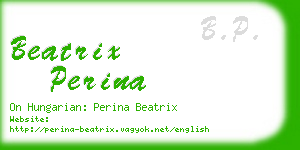 beatrix perina business card